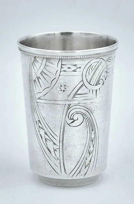 Józef Waśniewski owner - Kiddush cup -.875 (84 Zolotniki) silver - Art nouveau