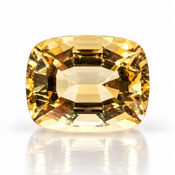 1 pcs Yellow Heliodor - 3.12 ct - International Colored Gemstone Association (ICA GemLab) - Golden Hue Precise Cut