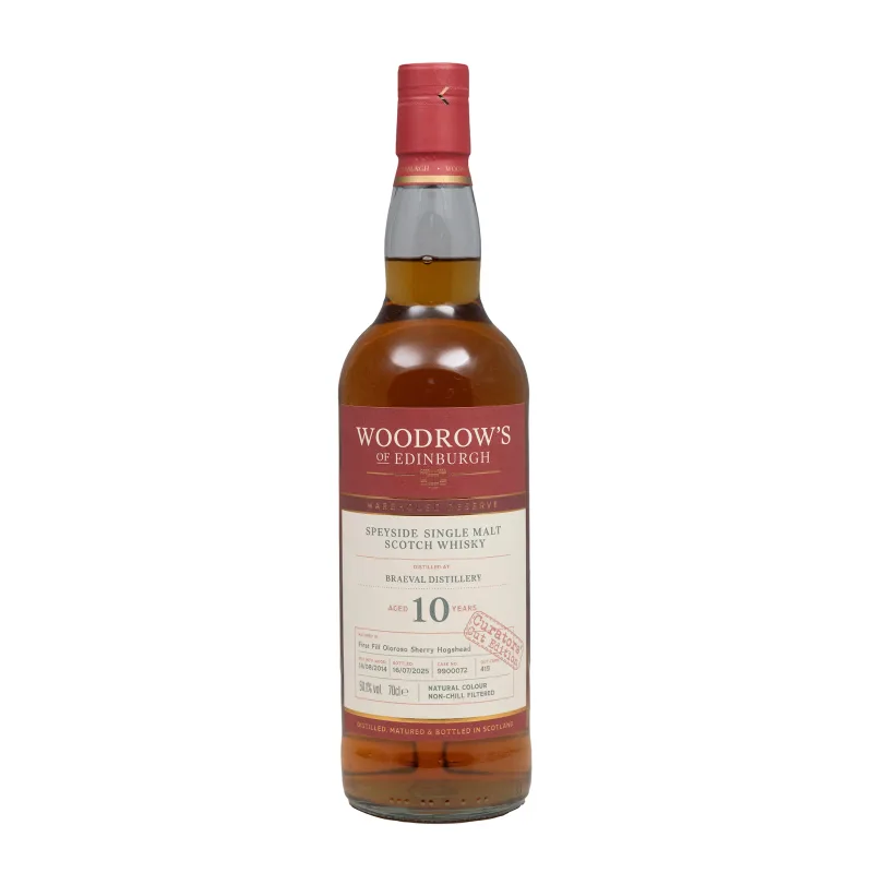 Braeval – 10 Year Old Single Cask 1st Fill Oloroso Woodrow's of Edinburgh