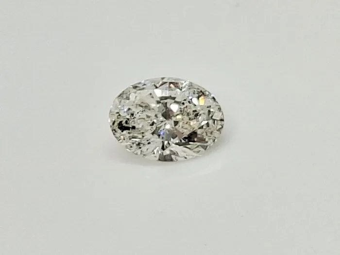 1 pcs Diamond (Natural) - 1.50 ct - Oval - H - SI2 - International Gemological Institute (IGI)