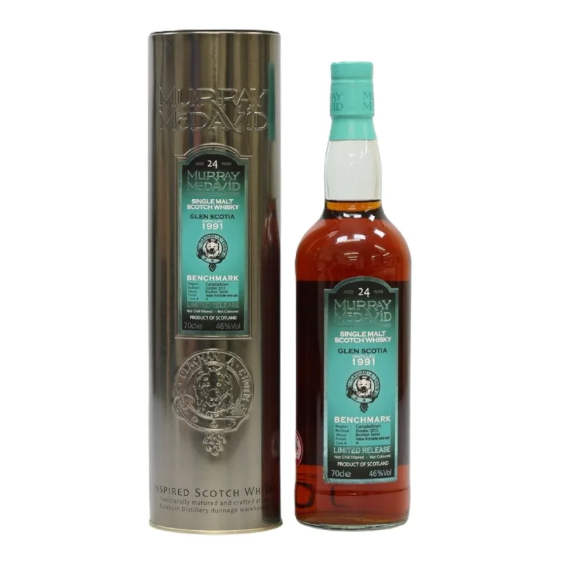 Glen Scotia – 24 Year Old 1991 Murray McDavid Single Bourbon Cask with Vosne-Romanée Wine Cask Finish #3 (2015) (70cl, 46%)