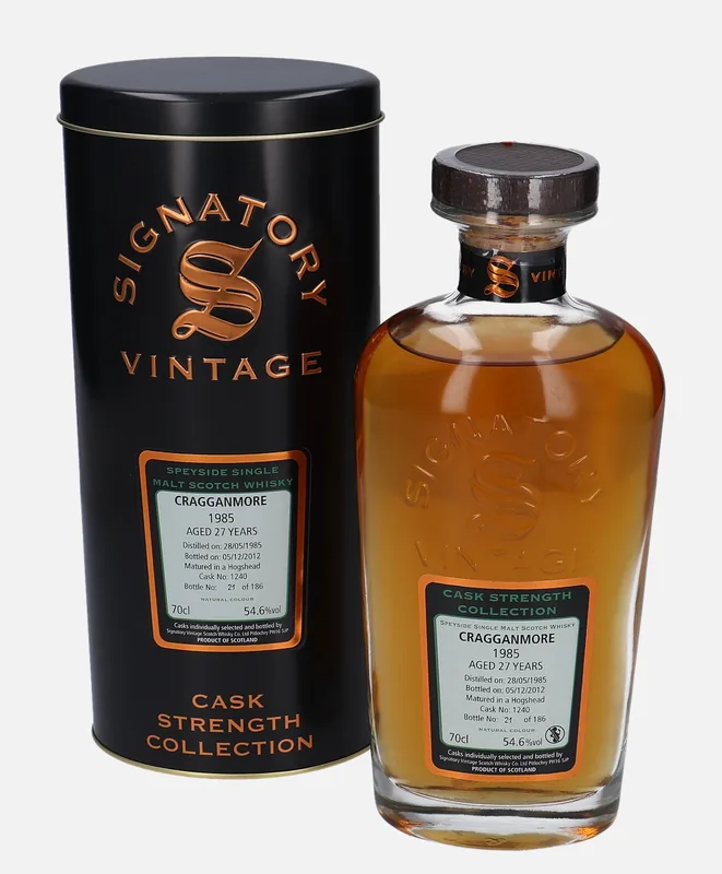Cragganmore – 1985 27 Year Old Signatory Vintage Scotch Whisky Co. Cask Strength Collection