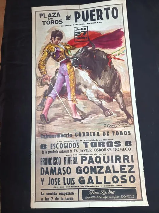 J. Crefrey - Lit. Ortega - Plaza de Toros del Puerto - 1970s