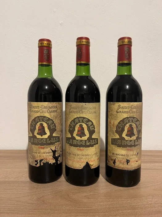 1980 Château L'Angélus - Saint-Émilion Grand Cru Classé - 3 Bottles (0.75L)