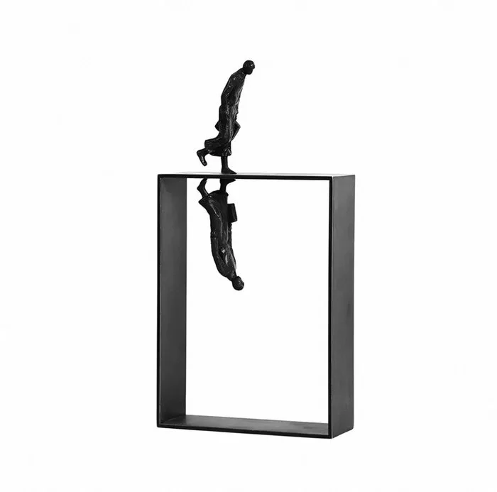 Sculpture, Double life - 29 cm - Alloy