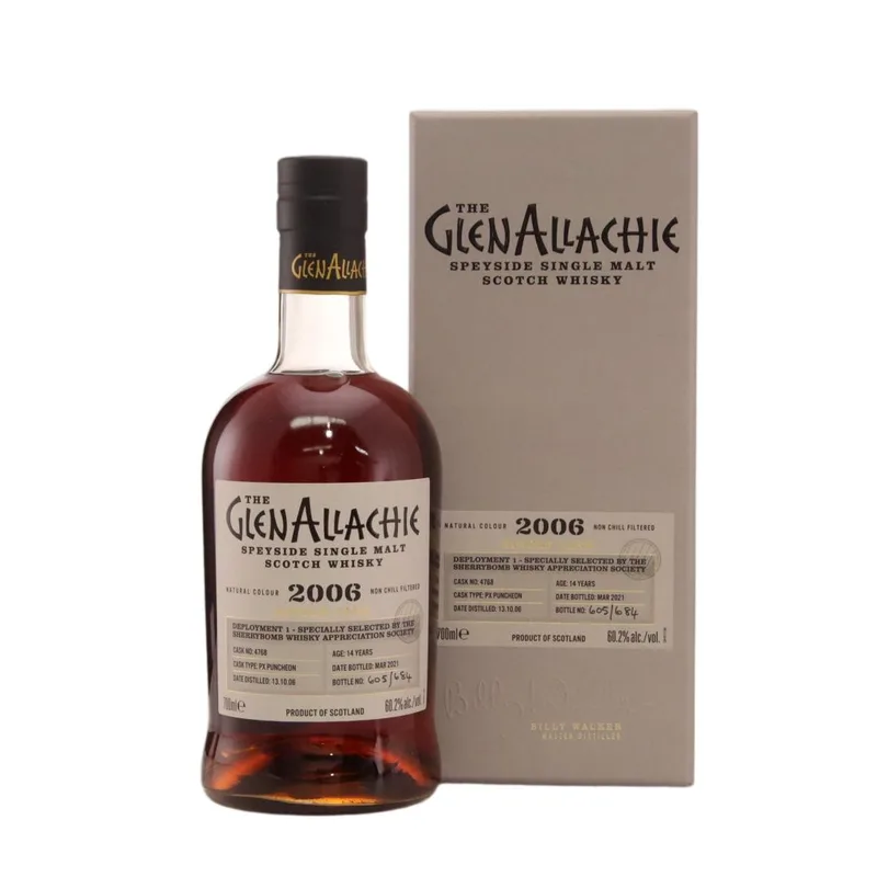 Glenallachie – 2006 Single Cask 14 Year Old (70cl, 60.20%)