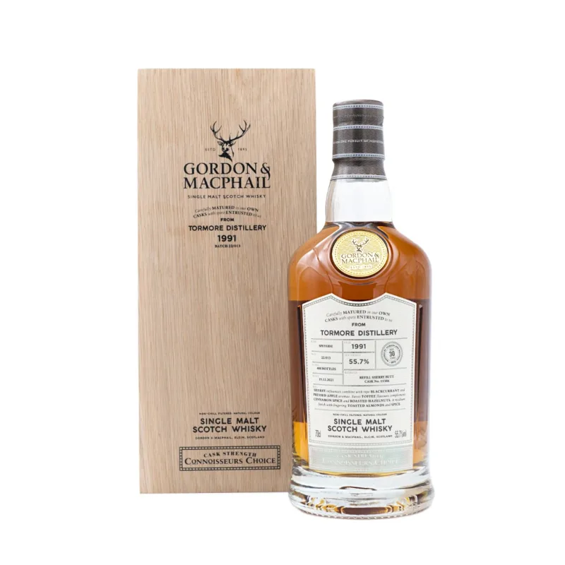 Tormore – 30 Year Old 1991 Gordon & MacPhail Connoisseurs Choice Refill Sherry Butt #15386