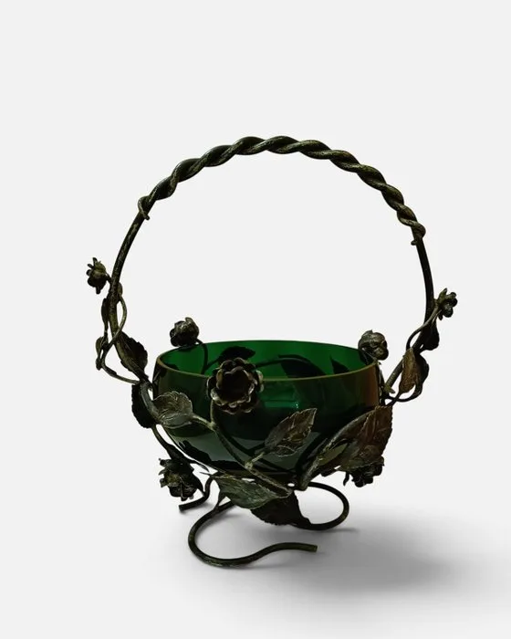 Centrepiece - Murano glass, Wrought iron