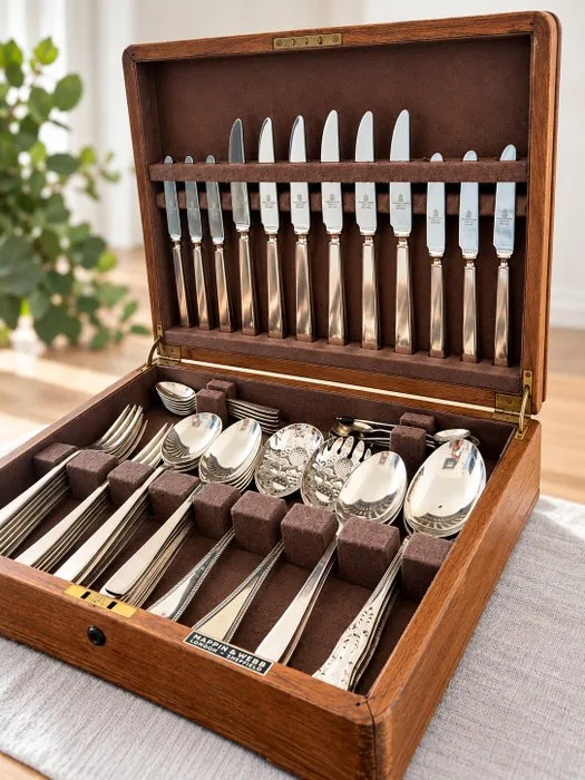 Mappin&Webb - Sheffield England - Cutlery set for 6 (56) - Silverplated - 55-piece set Mappin Plate