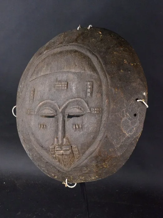 Ceremonial mask - bowl to Oracle - Baule - Côte d'Ivoire