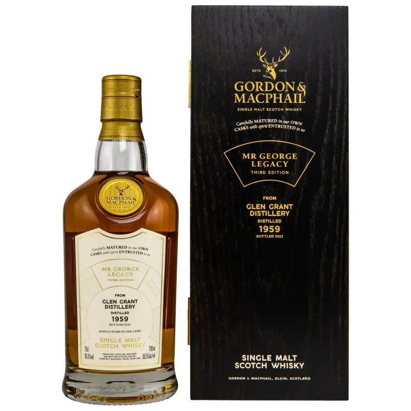 Glen Grant – 1959/2022 63 Year Old Gordon & MacPhail Mr. George Legacy Cask #3665