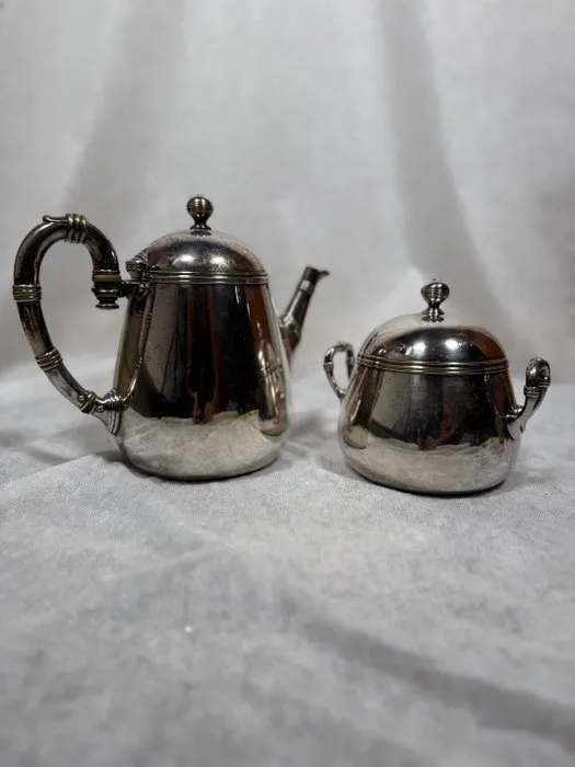 Christofle - Christofle - Tea service (2) - Uni / Biarritz - Silverplated - Christofle silver-plated
