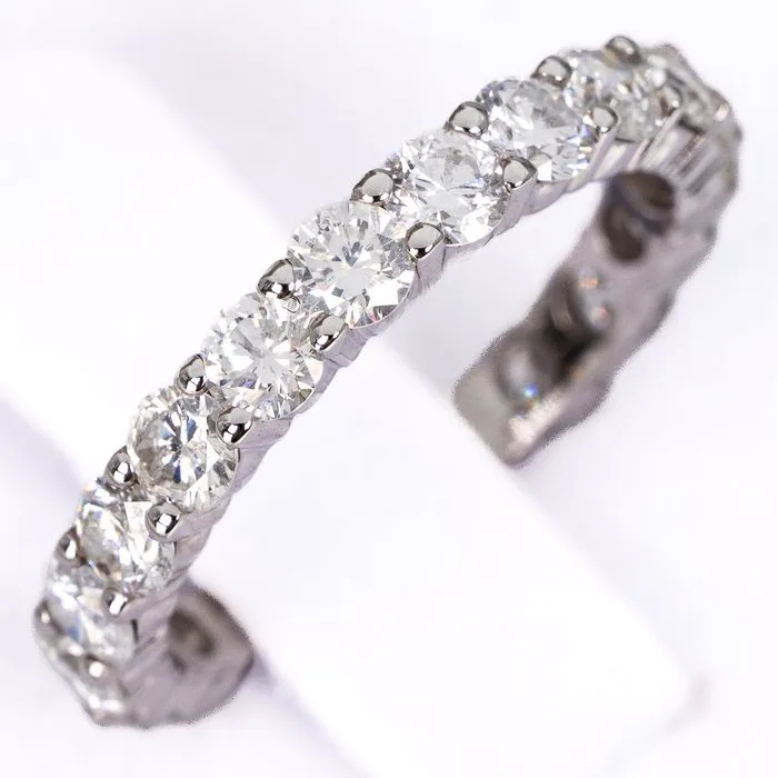 Ring - 14 kt. White gold - 2.06ct. tw. Diamond (Natural) - GWLab