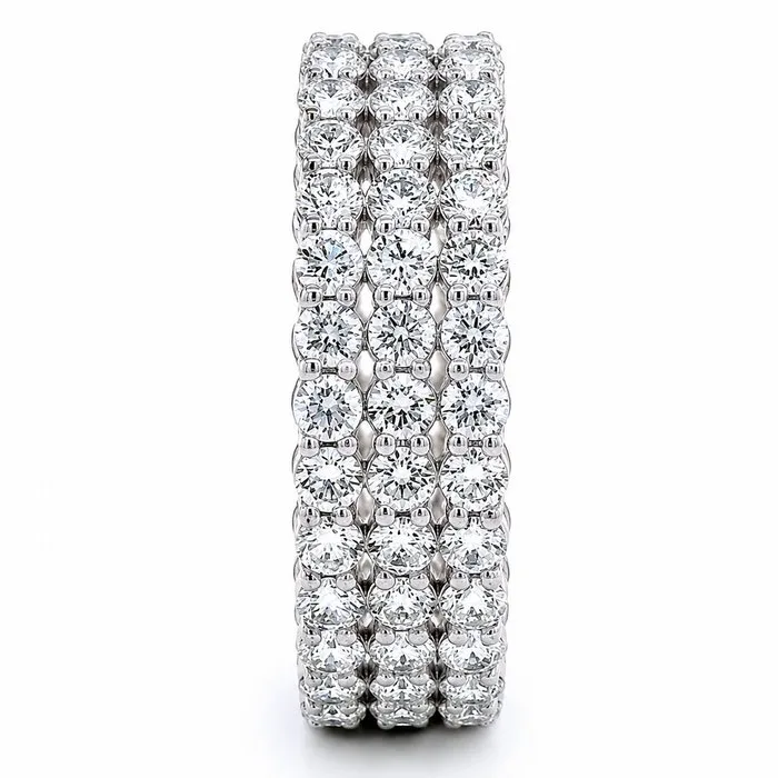 Ring - 14 kt. White gold - 3.02ct. tw. Diamond (Natural) - Natural Diamonds Eternity