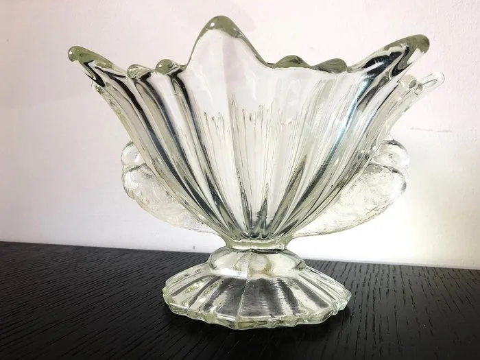 Abel Zagreb - Vase - Pressed glass - Art Deco vase, 1930s
