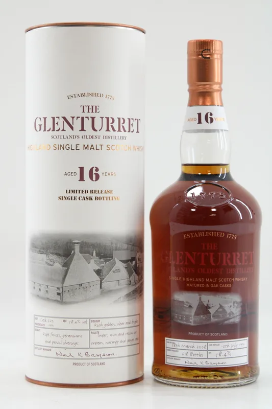 Glenturret – 16 Years Old - 1991 Single Cask #629