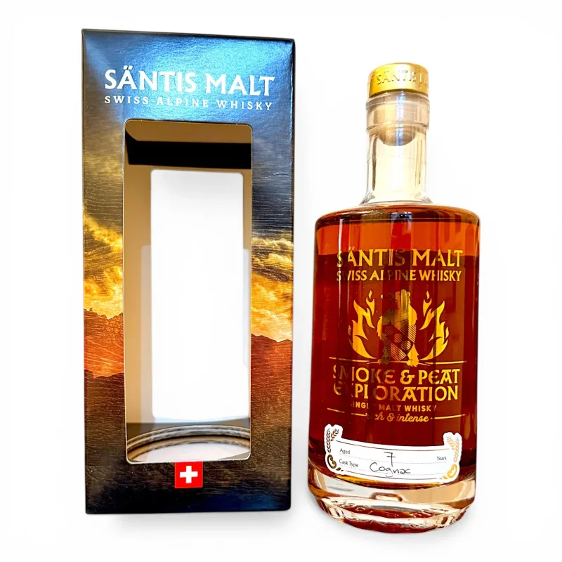 Säntis 7 Year Old Smoke & Peat Exploration Beer Cask with Cognac Cask Finish (2025) (50cl, 50.2%)