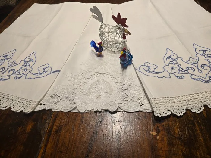 Towel (3) - 110 cm - 75 cm - Vintage towels