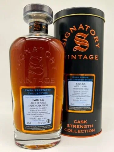 Caol Ila – 11 Year Old 2010 Signatory Cask Strength Collection (57.2%)