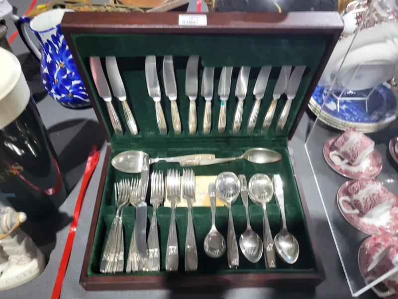 A Vintage Canteen of stainless steel cutlery