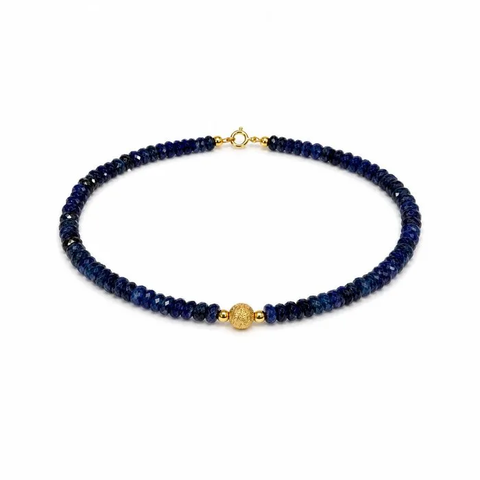 Bracelet - 18 kt. Yellow gold Sapphire