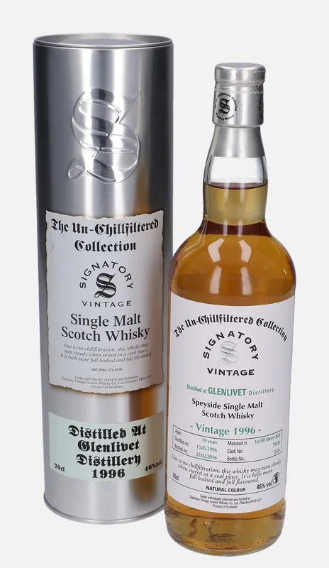 Glenlivet – 1996 19 Year Old Signatory Vintage Scotch Whisky Co. The Un-Chillfiltered Collection
