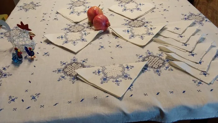 Tablecloth (13) - 185 cm - 150 cm - Italian craftsmanship