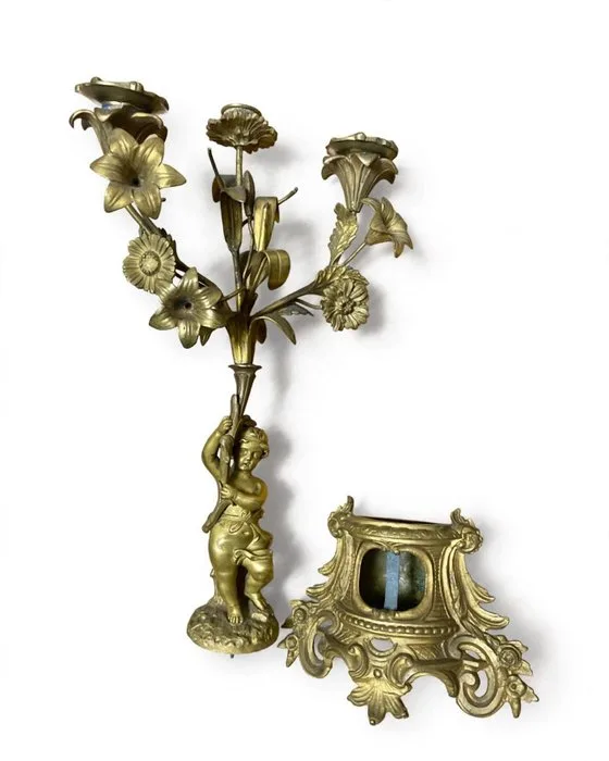 Candelabrum - Gilt bronze