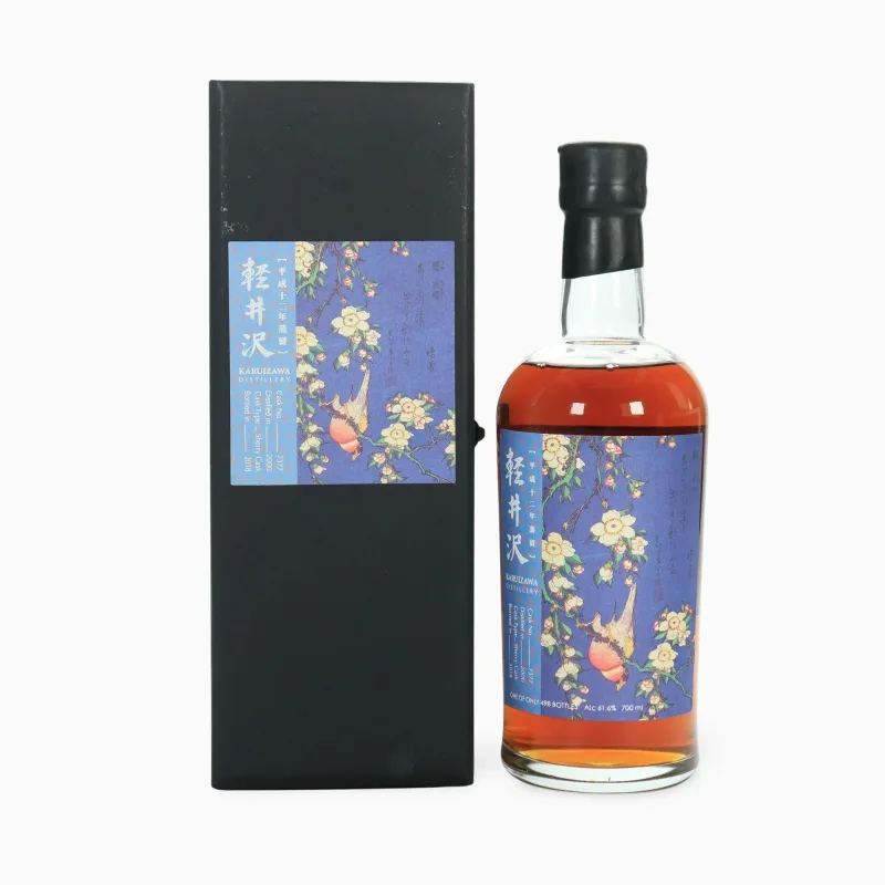 Karuizawa – 2000 'Flower and Bird Painting Series Bullfinch and Weeping Cherry' 18 Year Old Single Cask No.7377 Japanese Single Malt Whisky (2018)