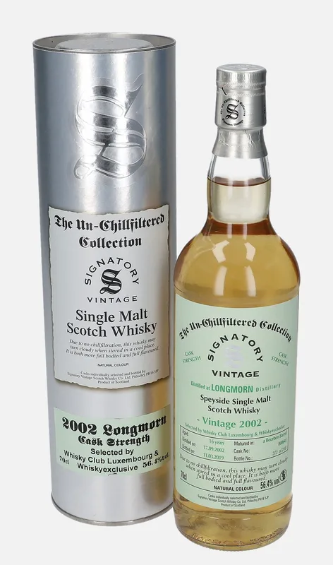 Longmorn – 2002 16 Year Old Signatory Vintage Scotch Whisky Co. The Un-Chillfiltered Collection