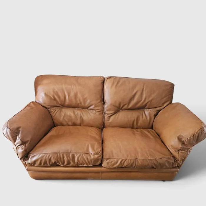 Poltrona Frau - Tito Agnoli - Sofa - Poppy by Tito Agnoli - Pelle Frau - Sofa Frau Poppy