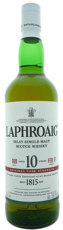 Laphroaig – 10 Year Old Cask Strength Batch 9