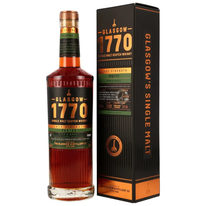 Glasgow 1770 Peated Cask Strength Batch 3 (70cl)