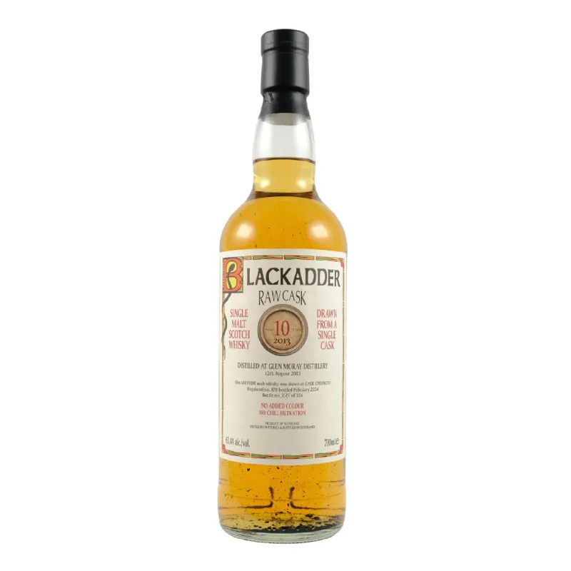 Glen Moray – 10 Year Old 2013 Blackadder Raw Cask Single Bourbon Hogshead #878 (70cl)