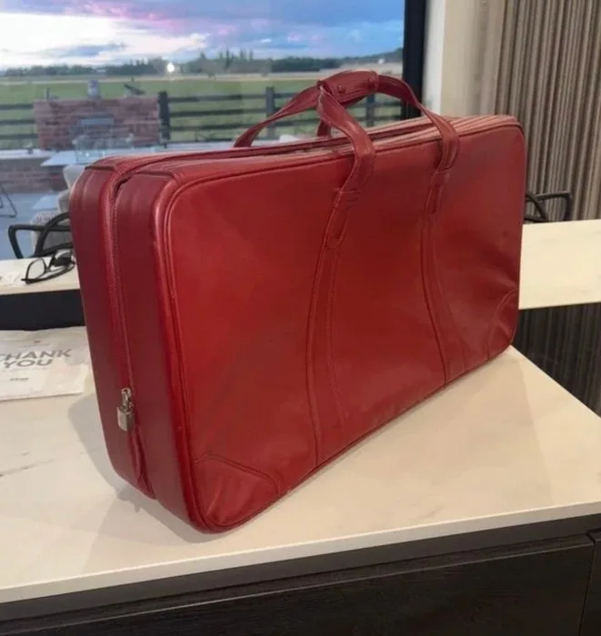 Suitcase - Very Rare Ferrari Original Leather Suitcase - 1989