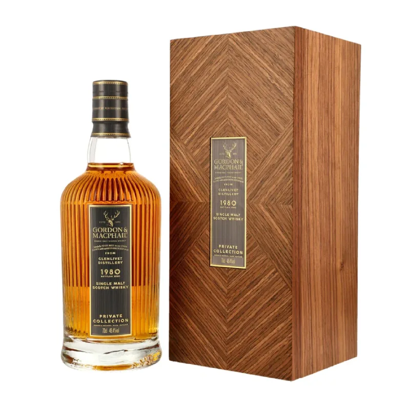 Glenlivet – 39 Year Old 1980 Gordon & MacPhail Private Collection #1 Single Refill American Oak Hogshead #12033 UK Exclusive (2020) (70cl)