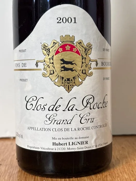2001 Hubert Lignier - Clos de la Roche Grand Cru - 1 Bottle (0.75L)