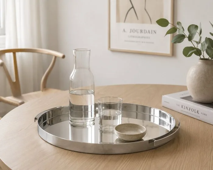 Stelton - Arne Jacobsen - Tray - Cylinda Line - Brushed stainless steel