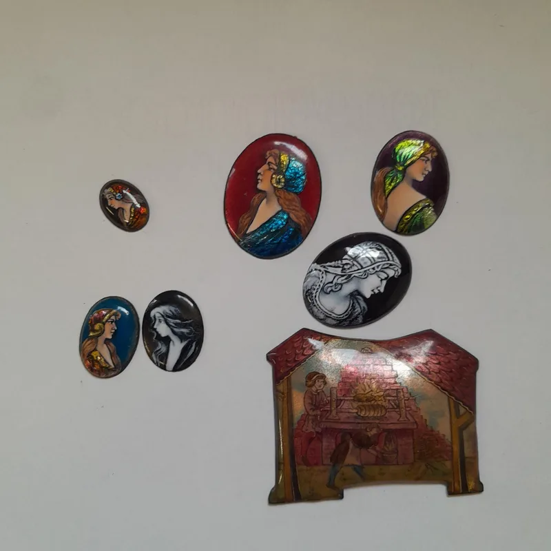 Collection of Limoges enamels by known artist and Mast Enameller Paul Buforn