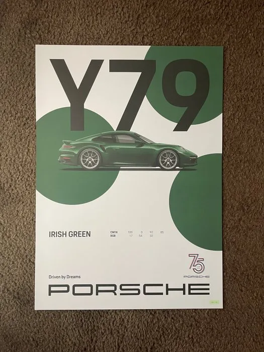 ORIGINAL poster 911 Turbo S - Porsche - NO ENVIO A CANARIAS
