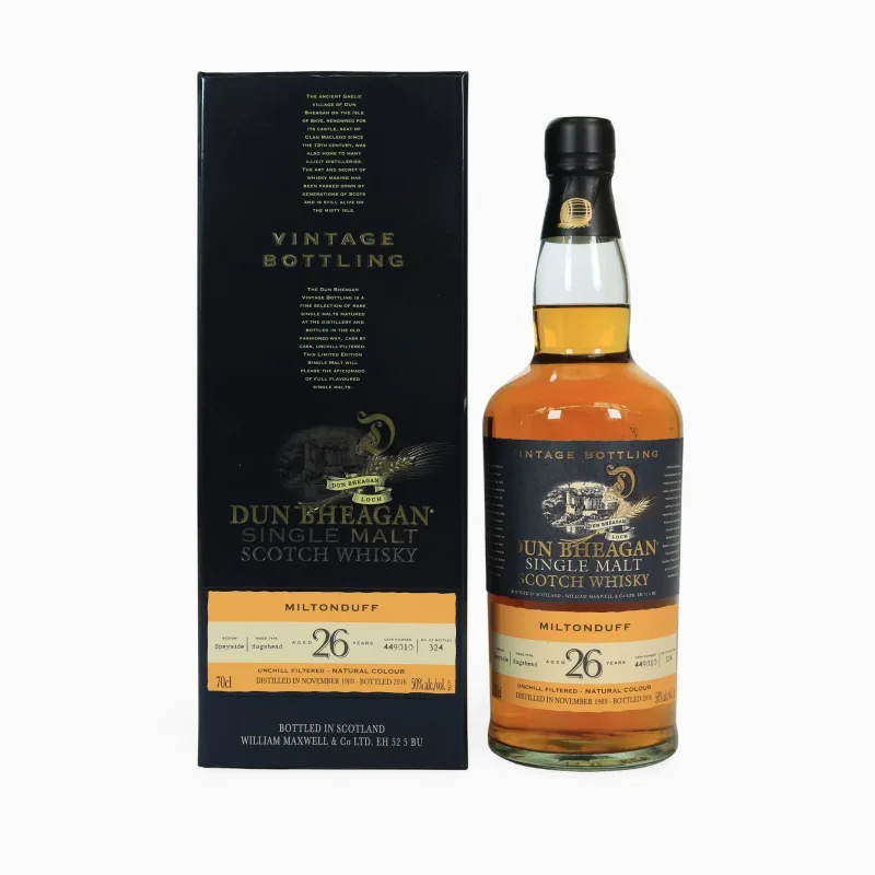 Miltonduff – 26 Year Old (1989) Dun Bheagan