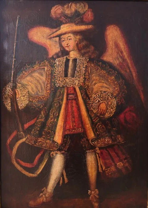 Escuela Cuzqueña (XIX) - Arcangel Arcabucero