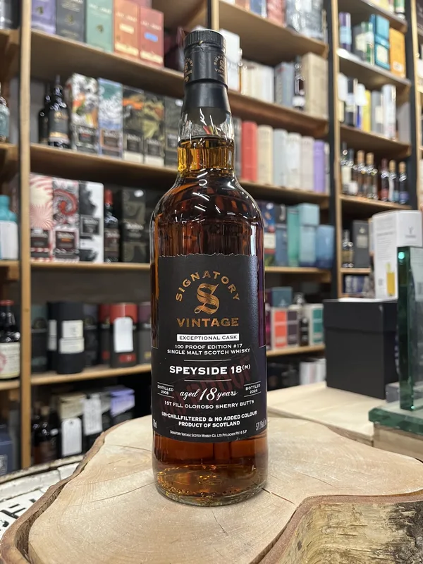 Speyside (M) 2008 18 Year Old Signatory 100 Proof Edition #17 1st-Fill Oloroso Sherry Butts (70cl, 57.1%)