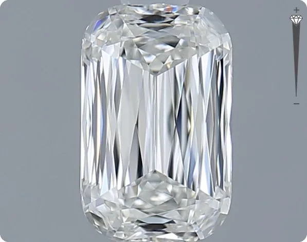 1 pcs Diamond (Natural) - 1.02 ct - Rectangle - H - VVS1 - Gemological Institute of America (GIA) - ASHOKA CUT