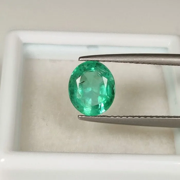 1 pcs Green Emerald - 1.54 ct - International Gemological Institute (IGI)
