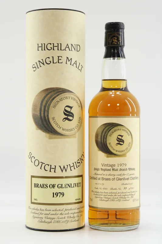 Braes of Glenlivet – 17 Years Old - 1979 Signatory Vintage