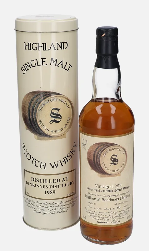 Benrinnes – 1989 10 Year Old Signatory Vintage Scotch Whisky Co. (70cl, 43%)