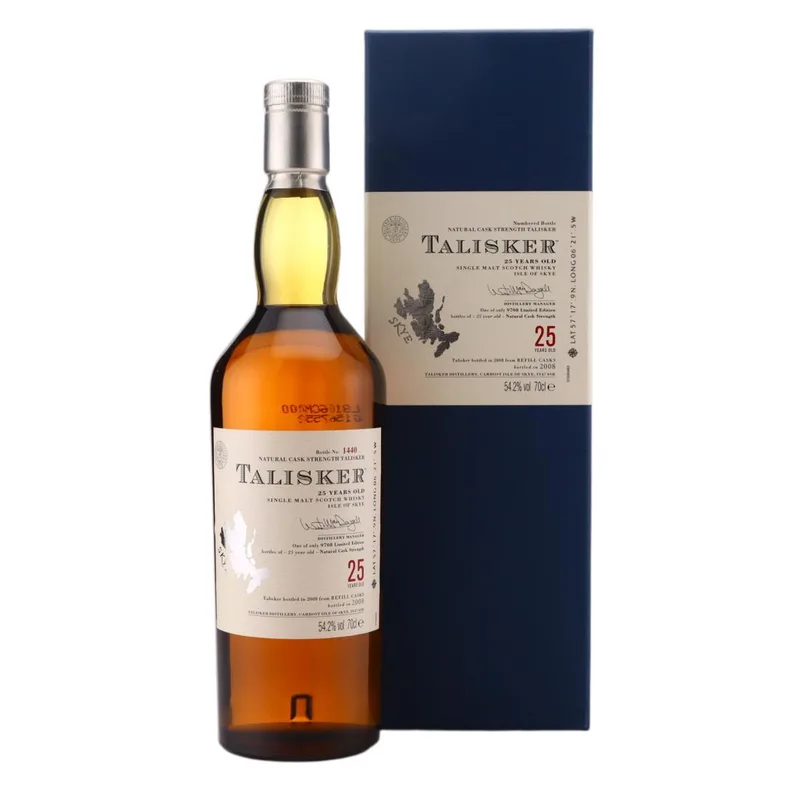 Talisker – 25 Year Old Natural Cask Strength (70cl, 54.20%)