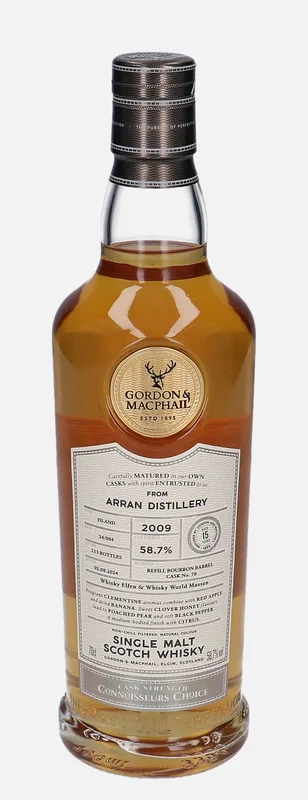 Arran – 2009 15 Year Old Gordon & MacPhail Cask Strength Connoisseurs Choice Batch 24/084