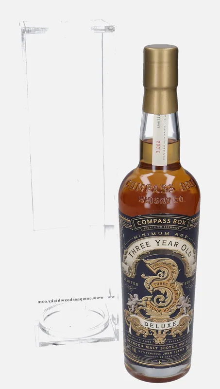 Compass Box Whisky – Three Year Old Deluxe 3 Year Old (70cl, 49.2%)